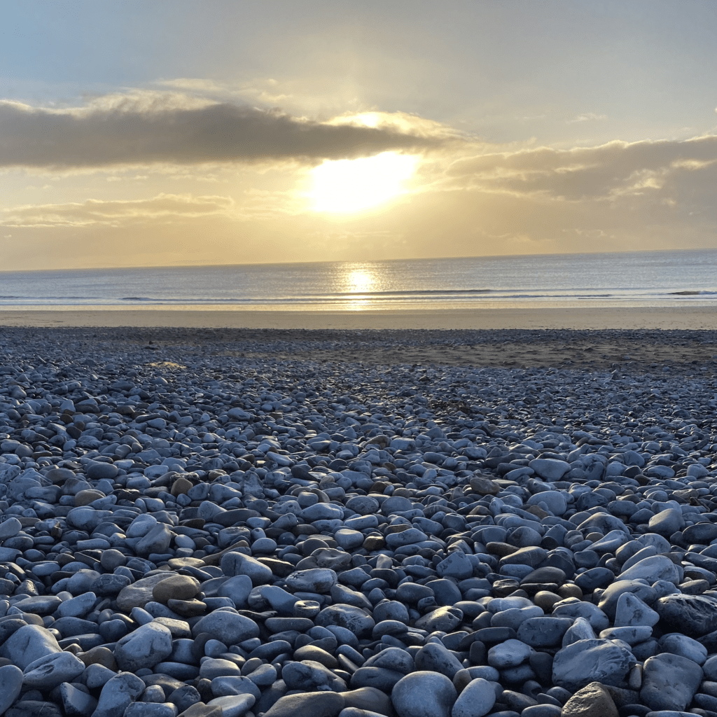 Sunrise over South Beach, Tenby