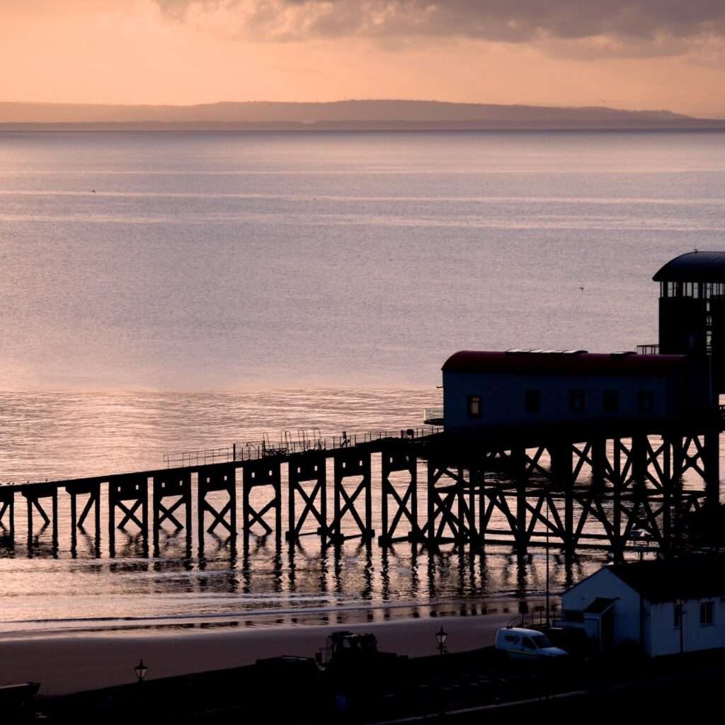 Sun Breaking Over Tenby Lifeboat House